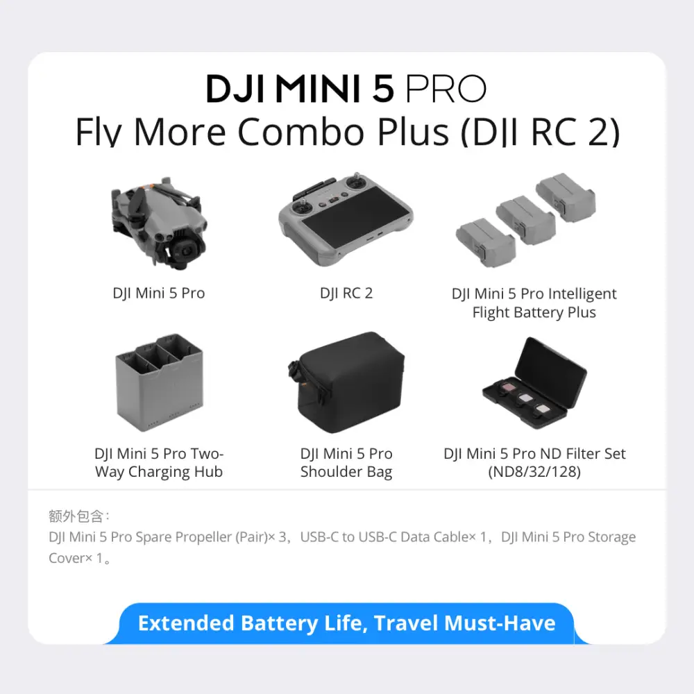 Mini 5 Pro Fly More Combo Plus (RC2) - Image 3