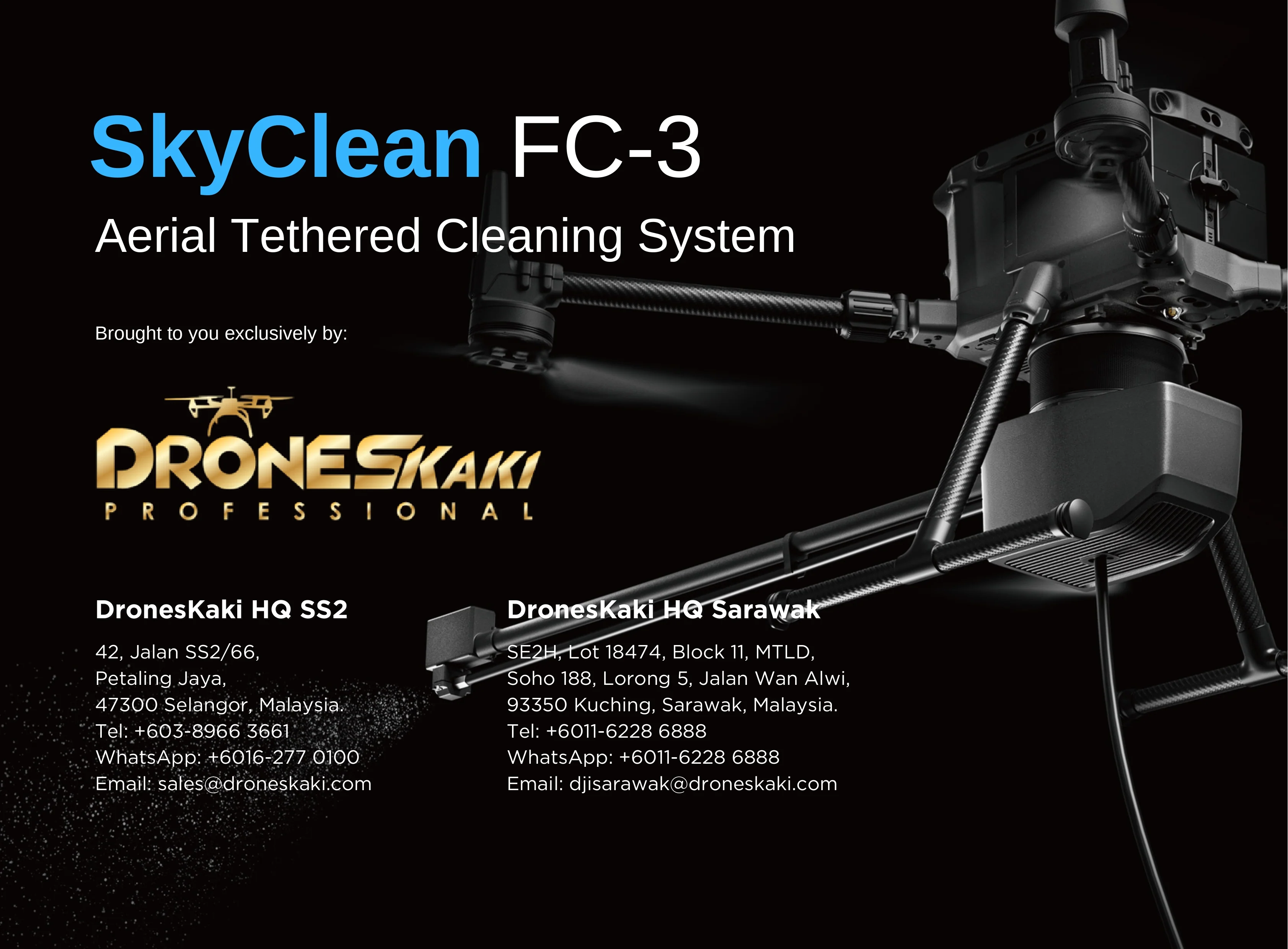 SkyClean FC-3 Aerial Flexible Tethered Cleaning System for DJI Matrice 300/350 - Image 8